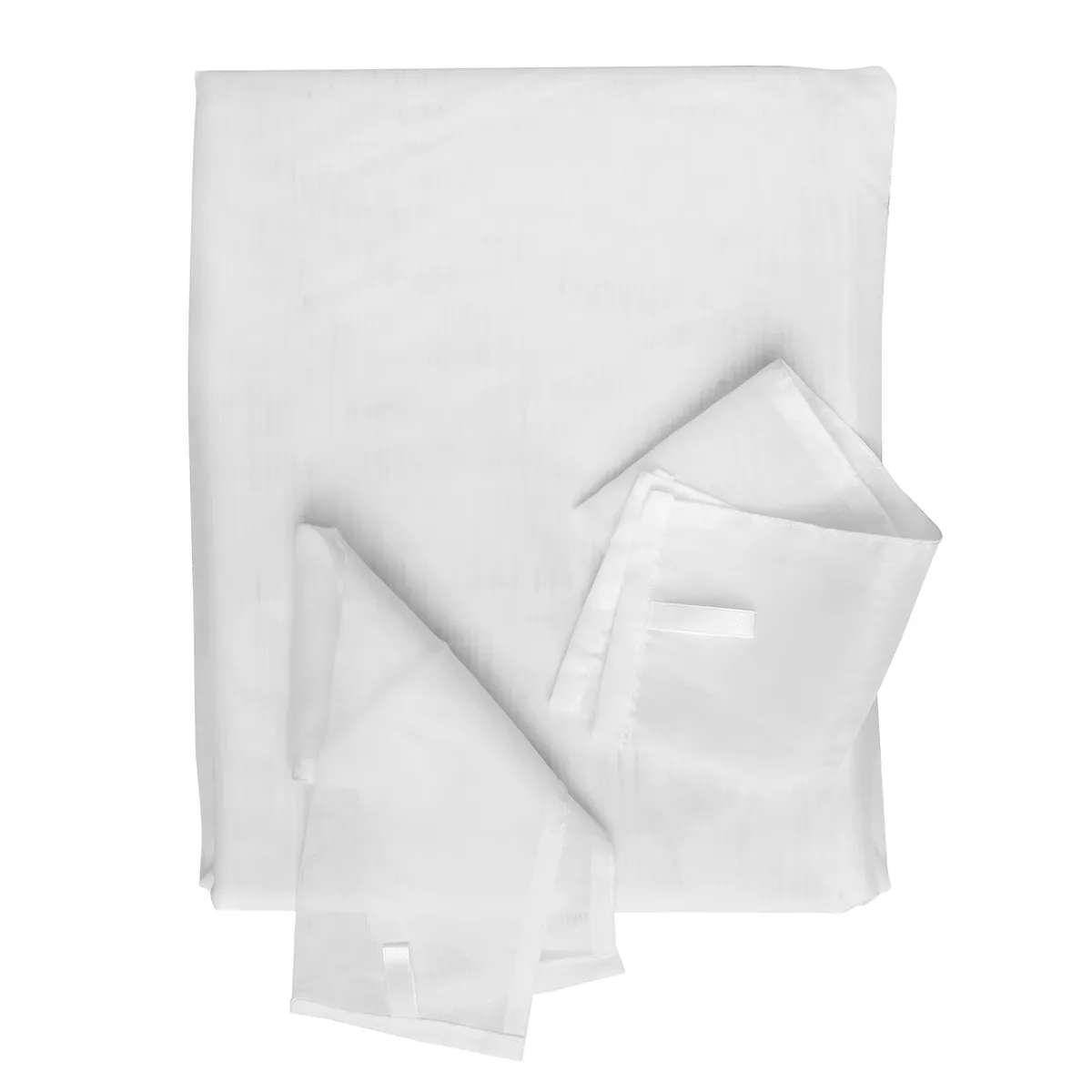 MALLORCA - Set Velo Liso 4 Piezas Cinta Panal