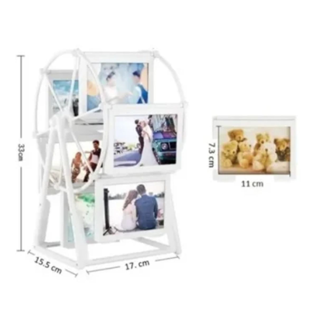 ESHOPANGIE - Rueda Porta Retrato Giratorio 12 Fotos De Escritorio