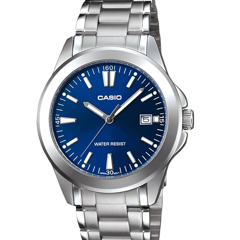 CASIO - Reloj de Mujer Casio Silver  Blue Ltp-1215A-2A2Df - Gris