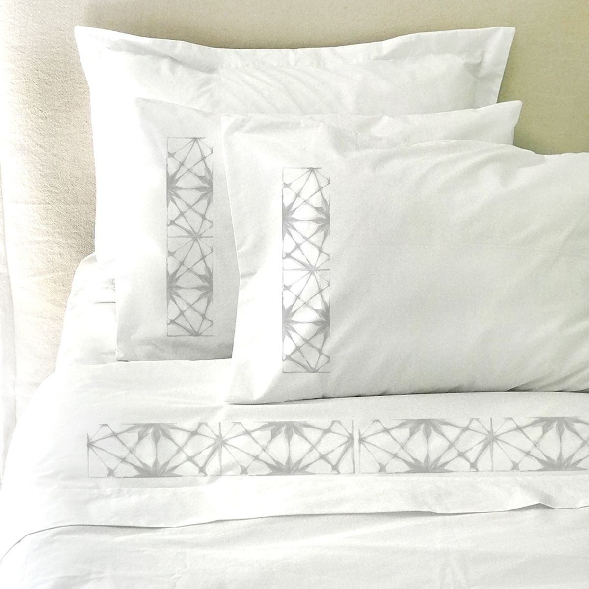 TUYO PRINT - Juego de Sábanas King Shibori Gris -Tuyo Print