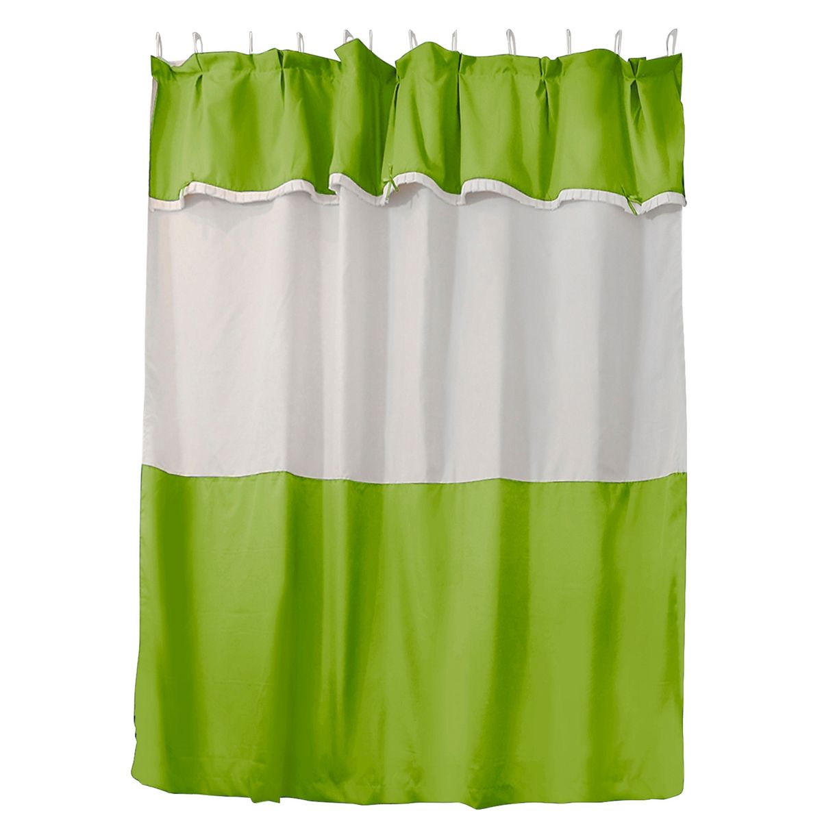 MALLORCA - Juego de Cortina para Baño 6 Piezas Pistacho