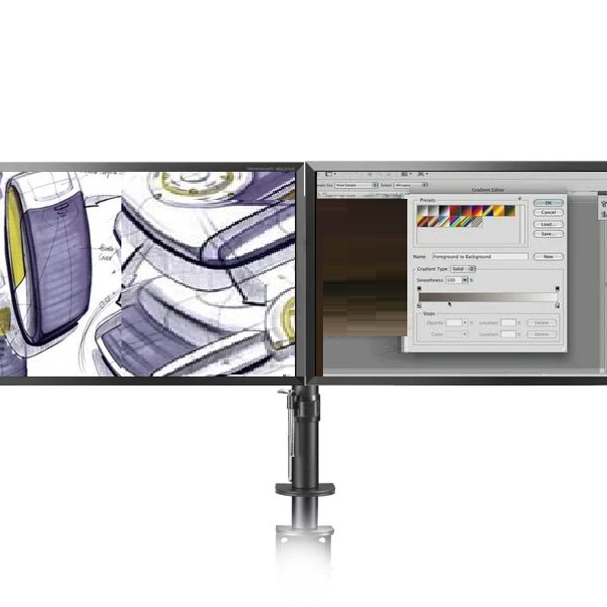 PHILCO - Soporte de Monitor para 2 Pantallas de hasta 32" Reforzado