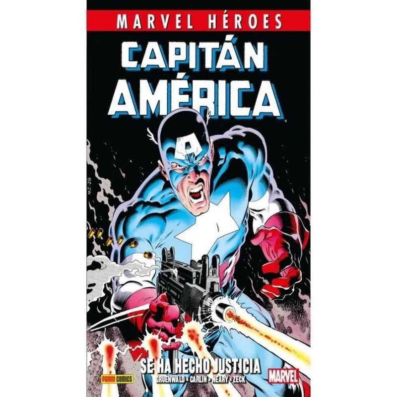PANINI - Capitán América De Mark Gruenwald 1 Se Ha Hecho Justicia Marvel Héroes.