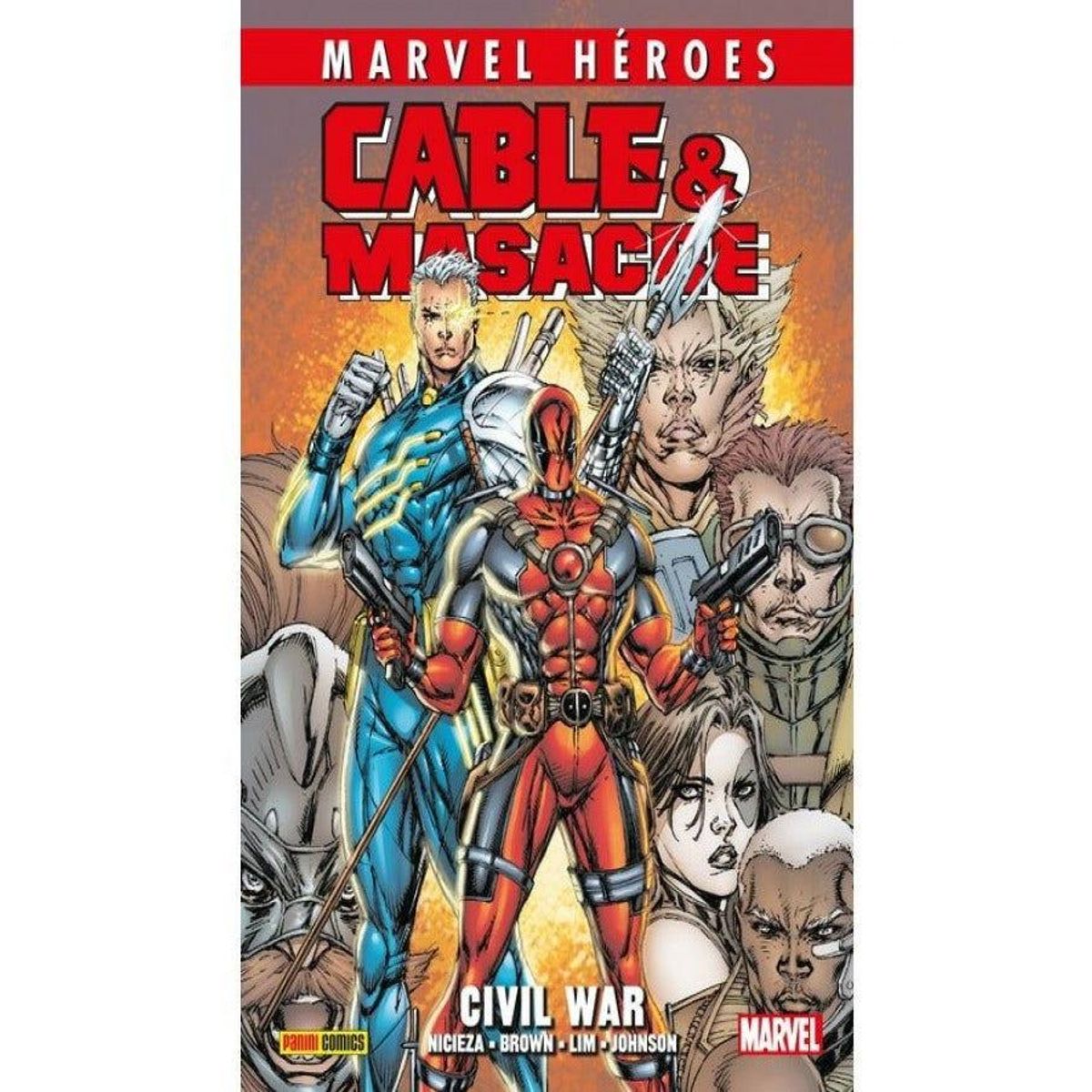 PANINI - Cable & Masacre 2 Civil War Marvel Héroes.