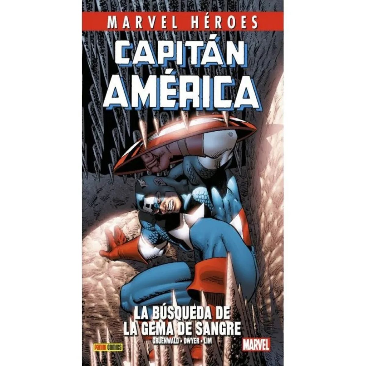 PANINI - Capitán América De Mark Gruenwald 3 La Búsqueda De La Gema De Sangre Marvel Héroes.