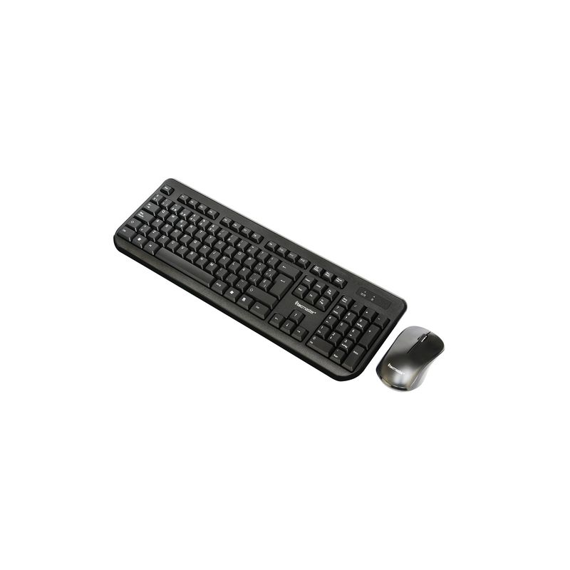 TECMASTER - Kit Mouse y Teclado Inalambrico Tecmaster Black 3753 - Negro