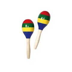 SEIGARD - Par De Maracas De Madera En Colores 40404 Color Variado
