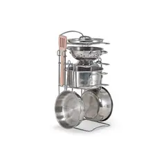 SEIGARD - Batería de cocina metálica 8 piezas 891118-B Color Plata