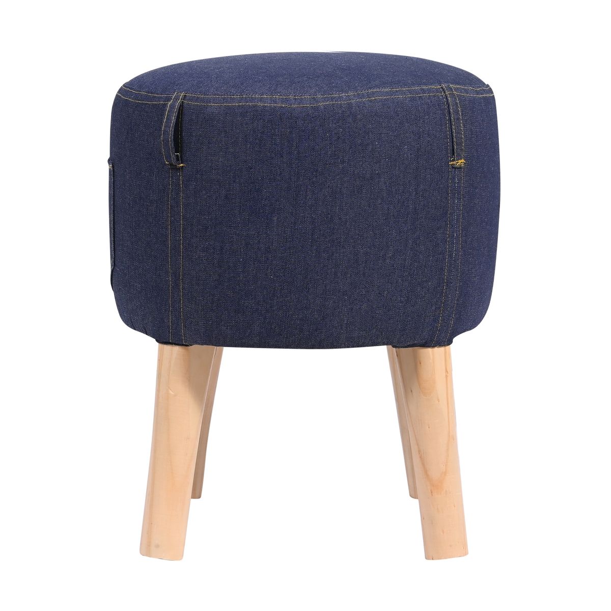 GENERICO - Pouf Bird Jeans 35x35x45 cm Máxima Design