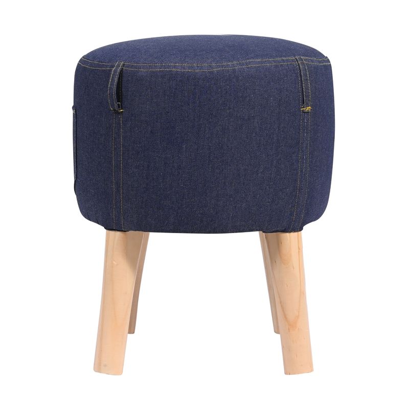 GENERICO - Pouf Bird Jeans 35x35x45 cm Máxima Design