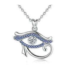 GENERICO - Collar plata 925 ojo de horus joya mujer regalo