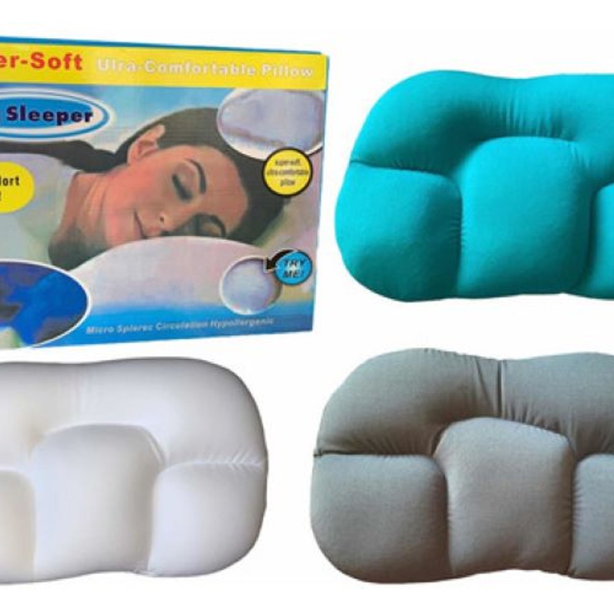 GENERICO - Almohada Cervical Confortable Argómica Egg Sleeper