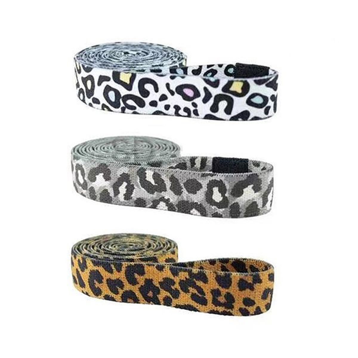 SDFIT - Bandas elásticas de tela afelpada 3x - Animal Print 3 cm