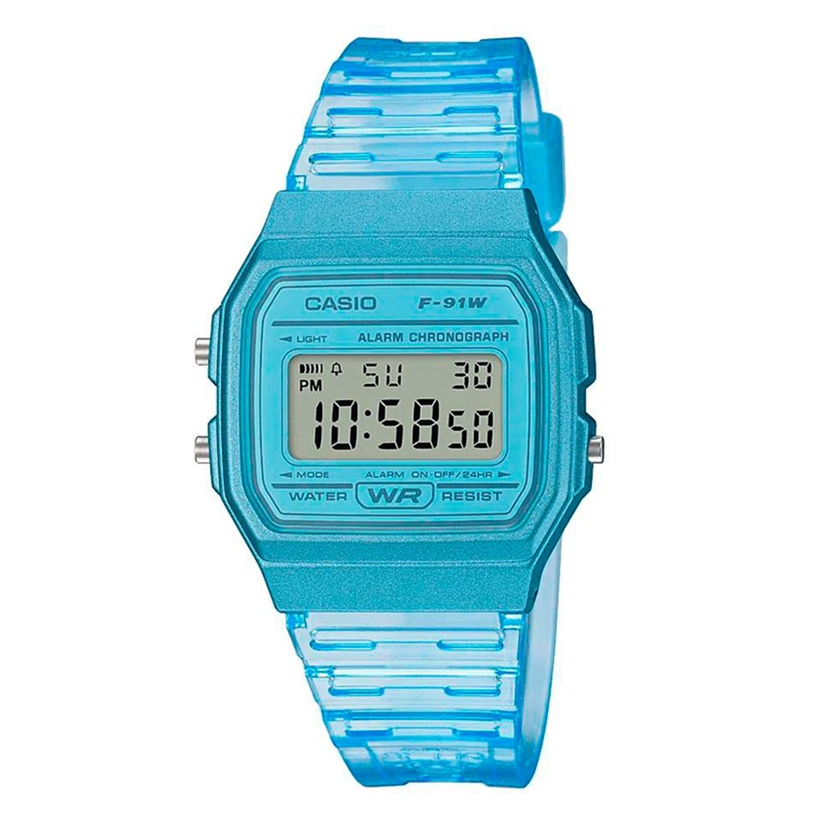 CASIO - Reloj Casio Vintage Transparente F-91WS-2