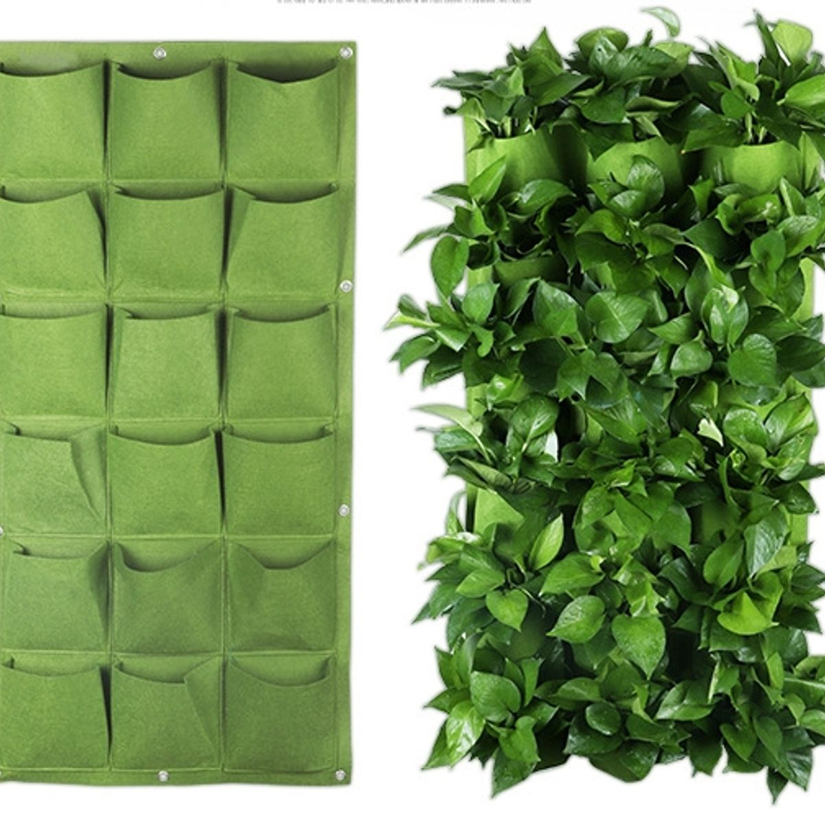 GENERICO - Macetero Vertical De Tela De 18 Bolsillos