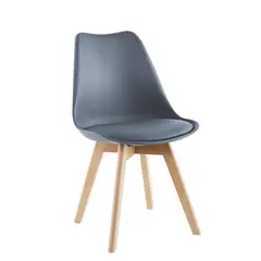 EAMES - Silla Tulip Acolchadas Gris