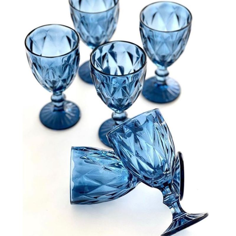 MI DECO HOME CADA DETALLE IMPORTA - SET 6 COPAS DE COLORES AZUL