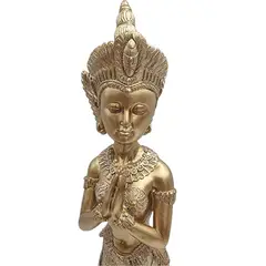 GENERICO - Buda Tara En Estado De Meditación Color Bronce Feng Shui