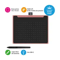 HUION - Tableta Gráfica Digitalizadora Inspiroy RTS-300 Pink