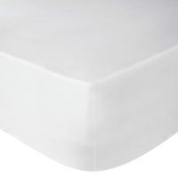 Sábana Bajera Básica Blanco 220 Hilos 1,5 Plaza