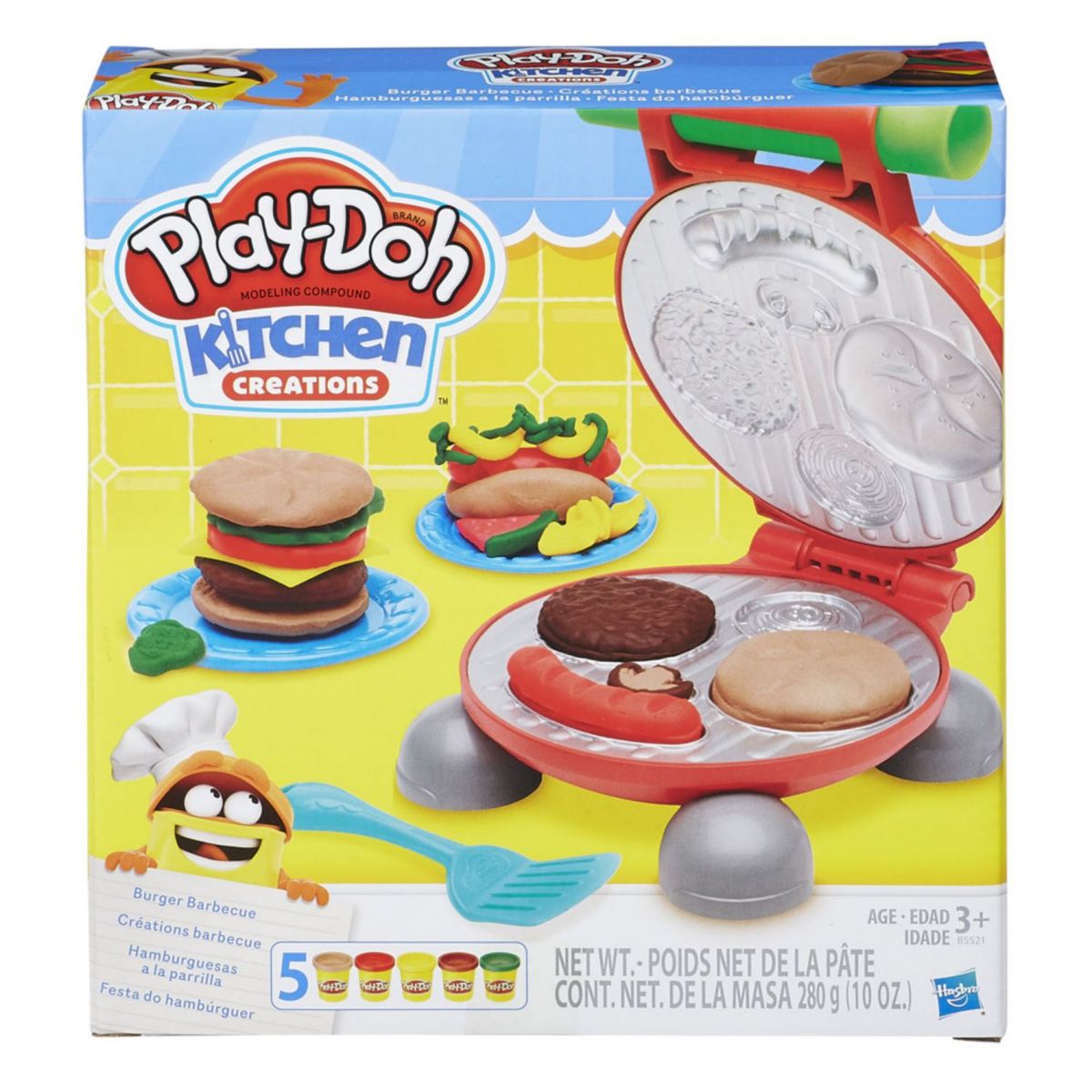 PLAY DOH - MASA PLAY DOH KITCHEN CREATIONS HAMBURGUESA PARRILLA