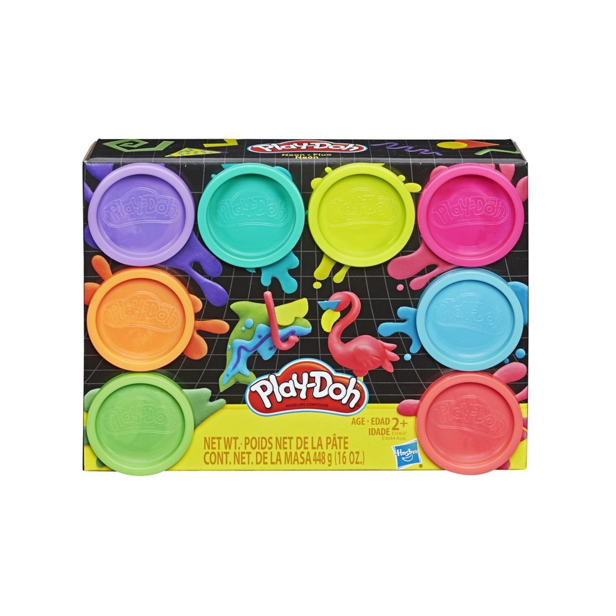 PLAY DOH - MASA PLAY DOH PACK 8 UNID NEON