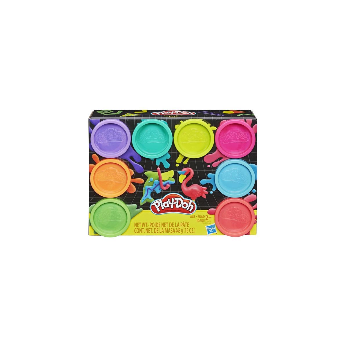 PLAY DOH - MASA PLAY DOH PACK 8 UNID NEON