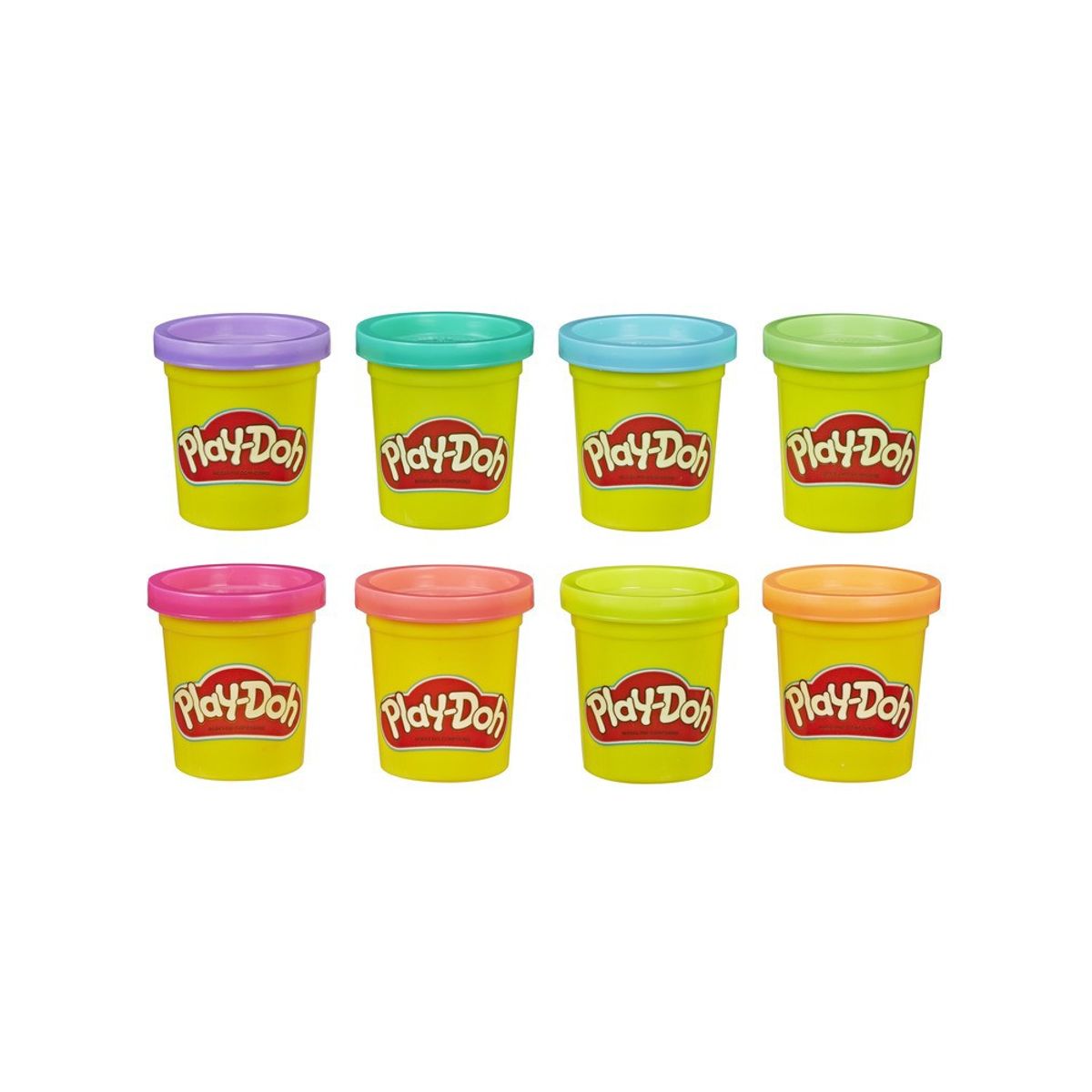 PLAY DOH - MASA PLAY DOH PACK 8 UNID NEON