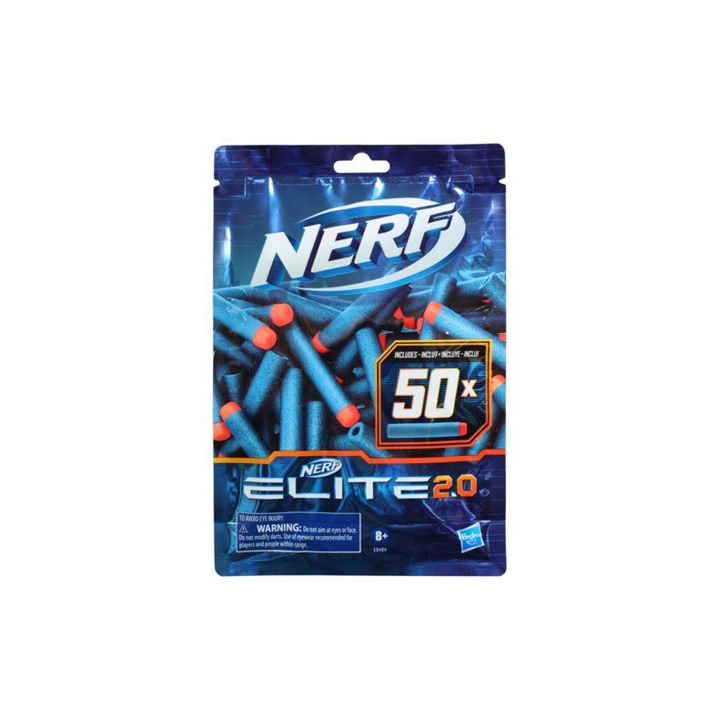 NERF - PACK DARDOS NERF ELITE 2.0 REPUESTO 50 UNIDADES