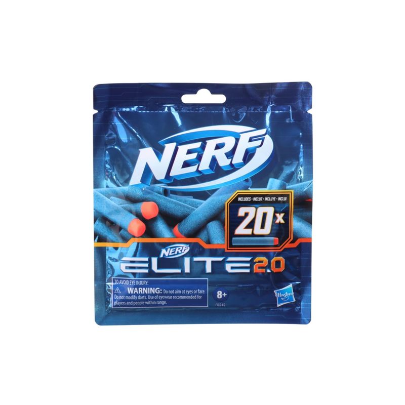 NERF - PACK DARDOS NERF ELITE 2.0 REPUESTO 20 UNIDADES
