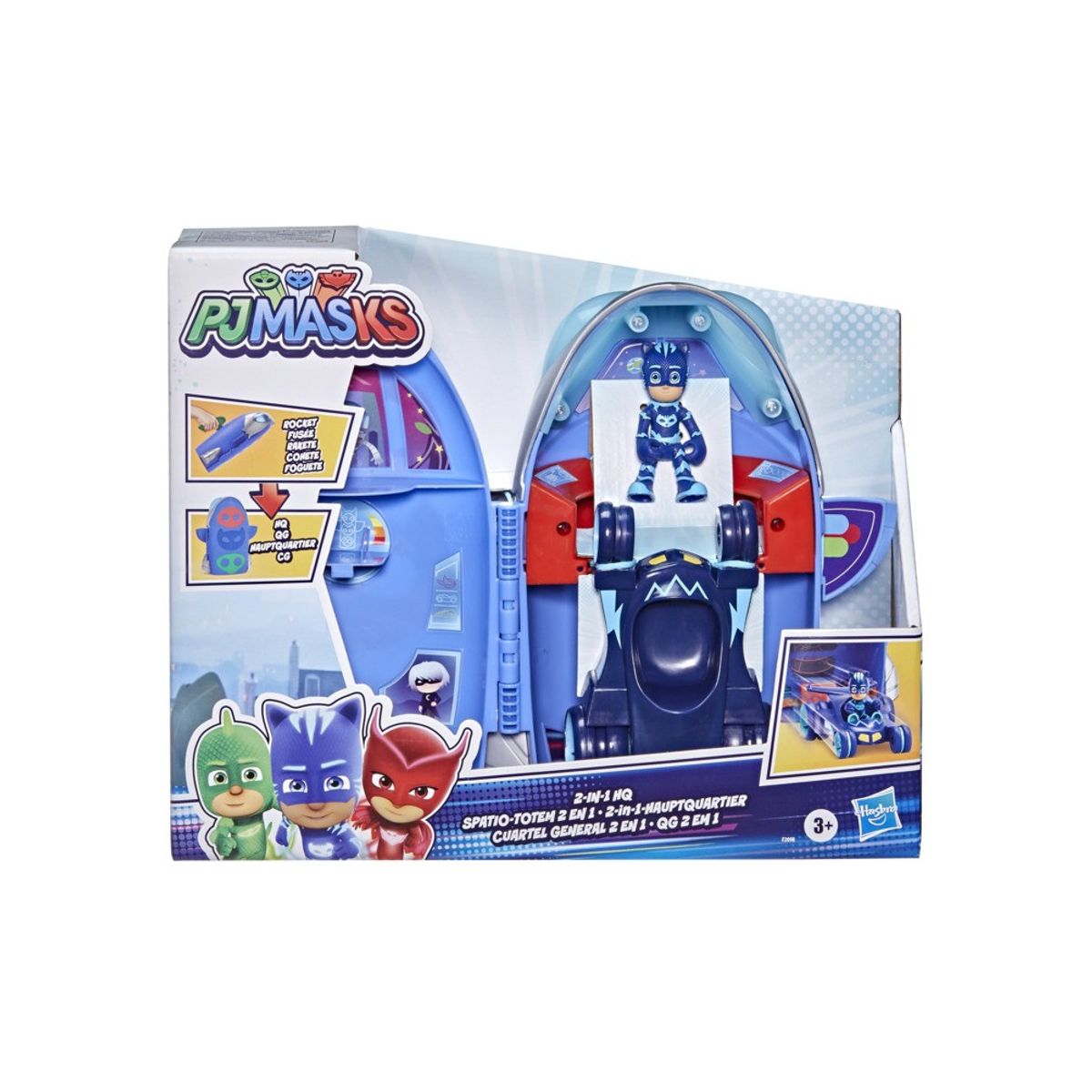 PJ MASKS - SET PJ MASKS CUARTEL GENERAL 2 EN 1 CONNOR