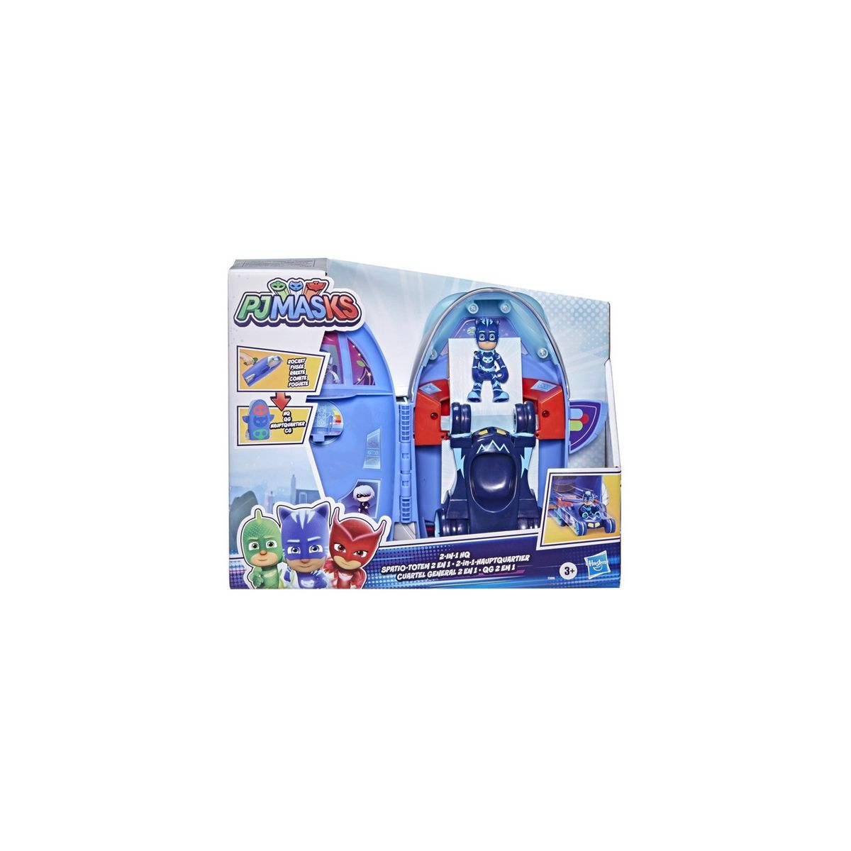 PJ MASKS - SET PJ MASKS CUARTEL GENERAL 2 EN 1 CONNOR