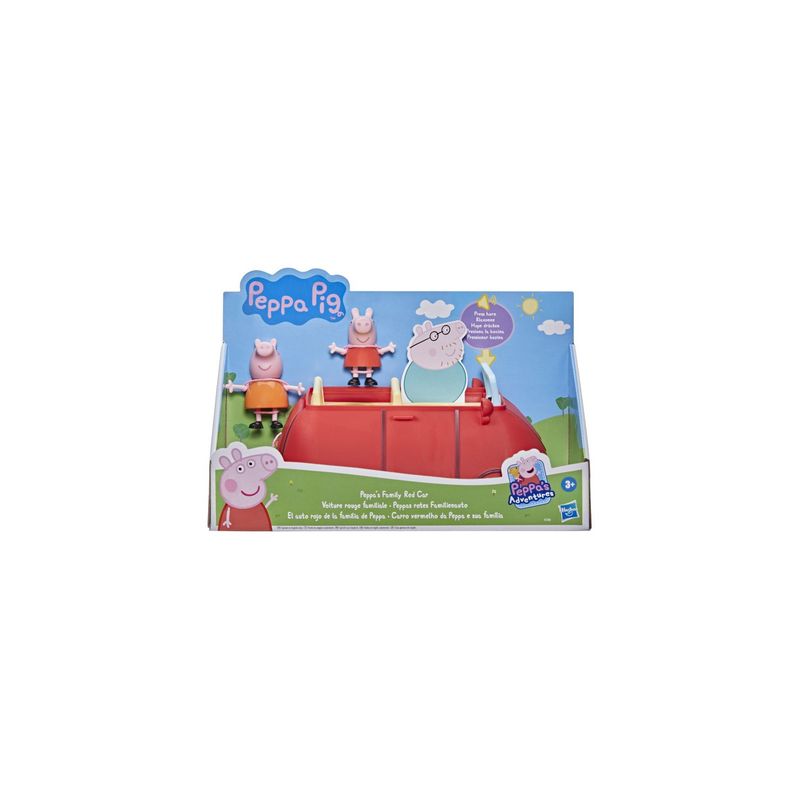 PEPPA PIG - VEHICULO PEPPA PIG EL AUTO ROJO DE LA FAMILIA DE PEPPA PIG