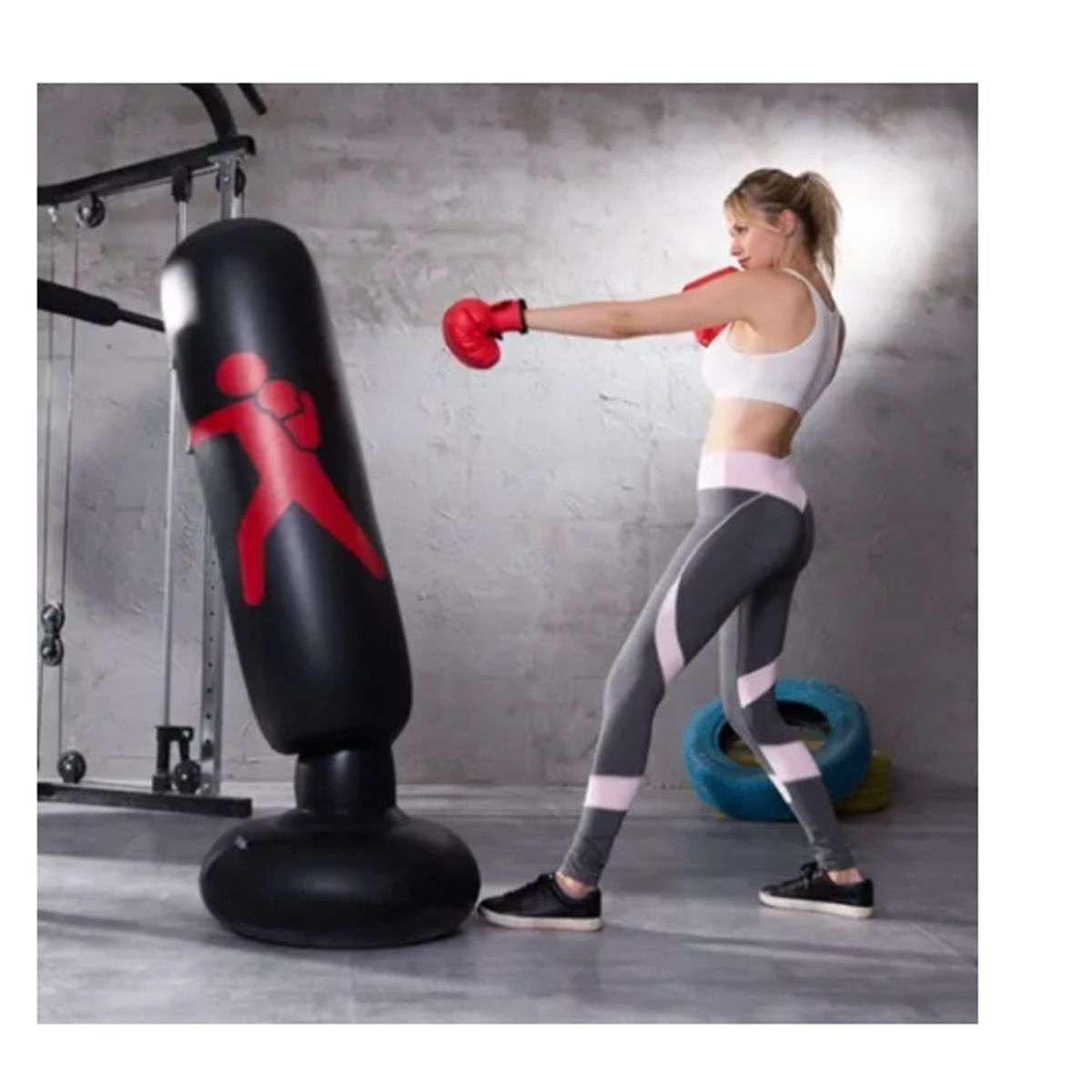 ESHOPANGIE - Saco De Boxeo Bolsa Inflable  Inflador