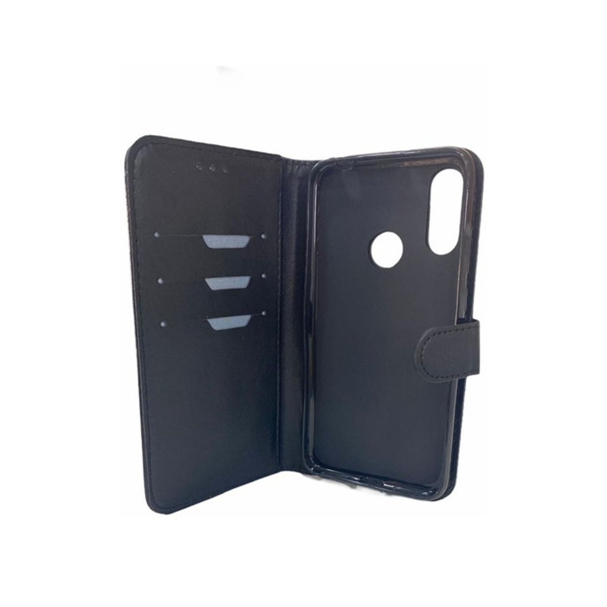 GENERICO - Flip Cover Para Huawei Y6 2019 Negro