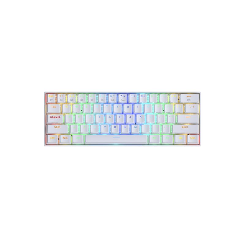 REDRAGON - Teclado Gamer Redragon Mecanico Draconic Blanco Bluetooth K530W-Rgb