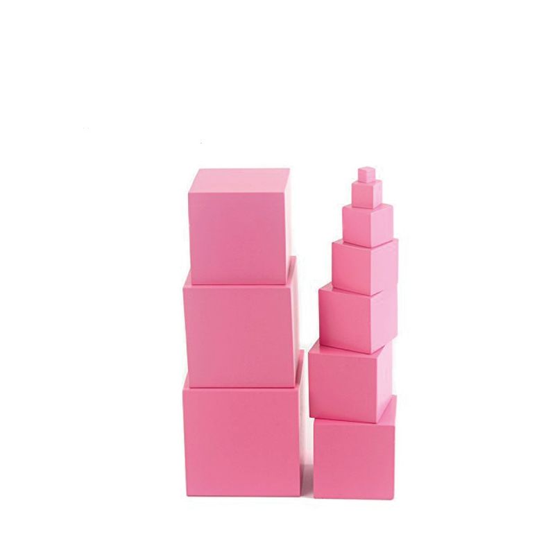 SEIGARD - Cubos montessori color rosado MS20010 Color Rosado