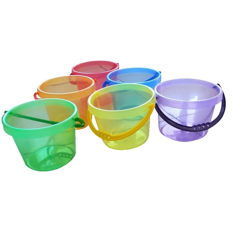 SEIGARD - Set de 6 Baldes Traslucidos W306C Color Variado