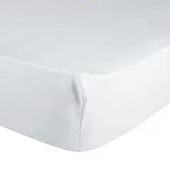 NINA HERRERA - Sábana Bajera Básica Blanco 220 Hilos 1 Plaza