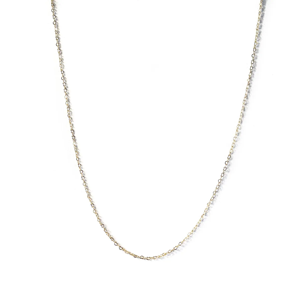 COGGIOLA - Cadena Corazones Mini 40cm Enchapado Oro 18K