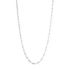 ANDREA COGGIOLA JOYAS - Cadena Plata Singapur 60cm Plata Fina 925