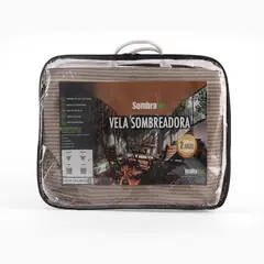 SOMBRATEC - Vela malla sombra Cuadrada 3x3 m Café Beige