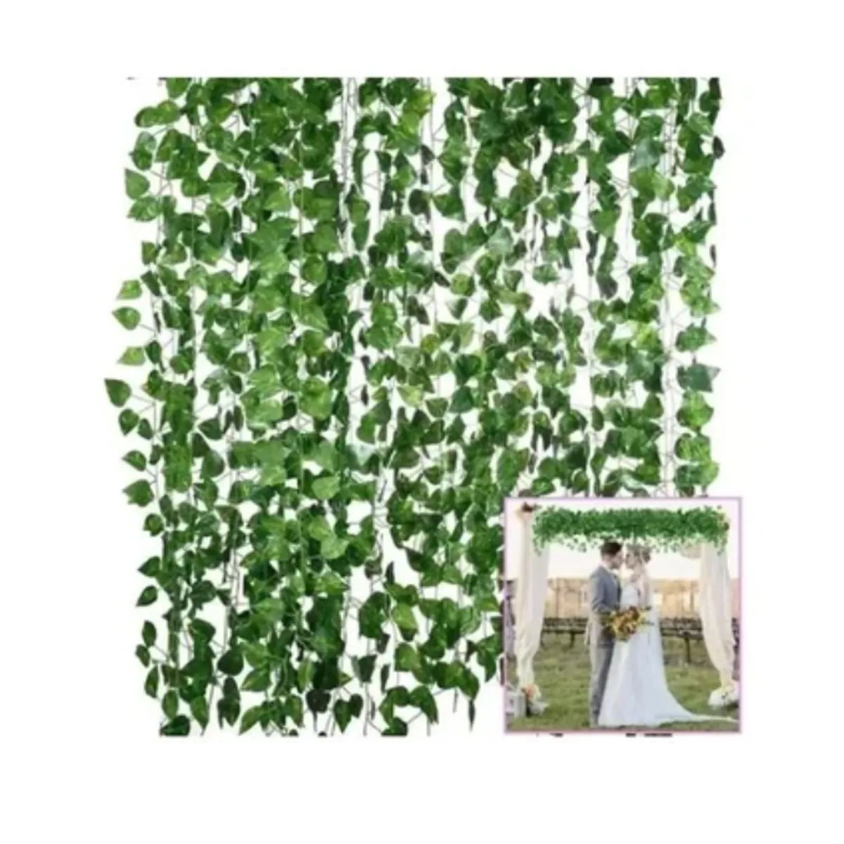 ESHOPANGIE - Planta Artificial Enrredadera 12 Tiras 210cm Decoración