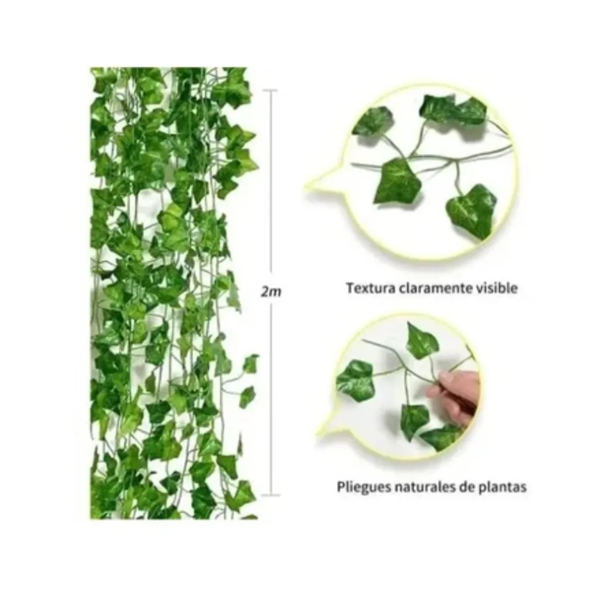 ESHOPANGIE - Planta Artificial Enrredadera 12 Tiras 210cm Decoración