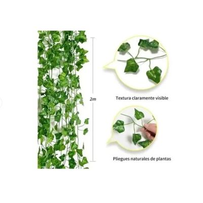 Imagen 2 del producto Planta Artificial Enrredadera 12 Tiras 210cm Decoración