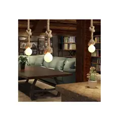 ESHOPANGIE - Lampara Colgante Soga Decorativo Vintage E27