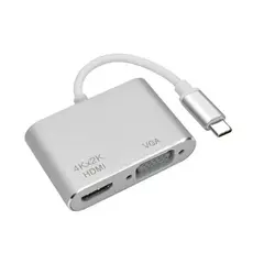 ESHOPANGIE - Adaptador Usb Tipo C A Hdmi Y Vga