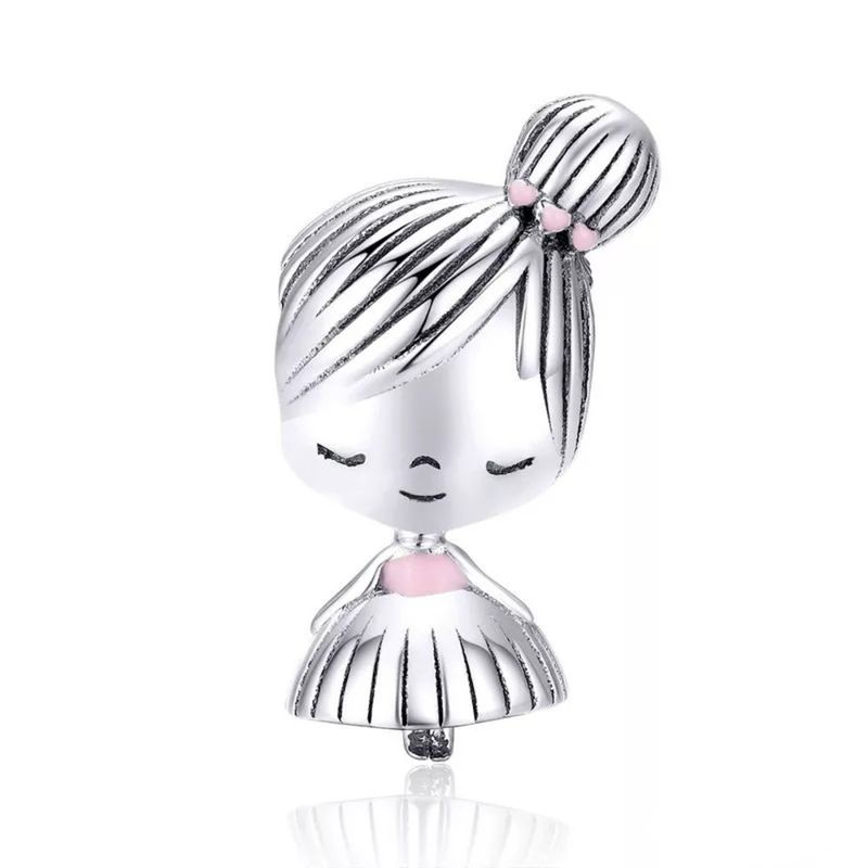 GENERICO - Charm niña para pulsera plata 925