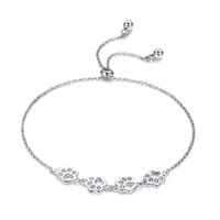 Pulsera huella mascota patitas gato perro plata 925 mujer regalo