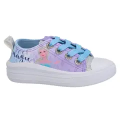 FROZEN - Zapatilla Lona Baja Plataforma Morado